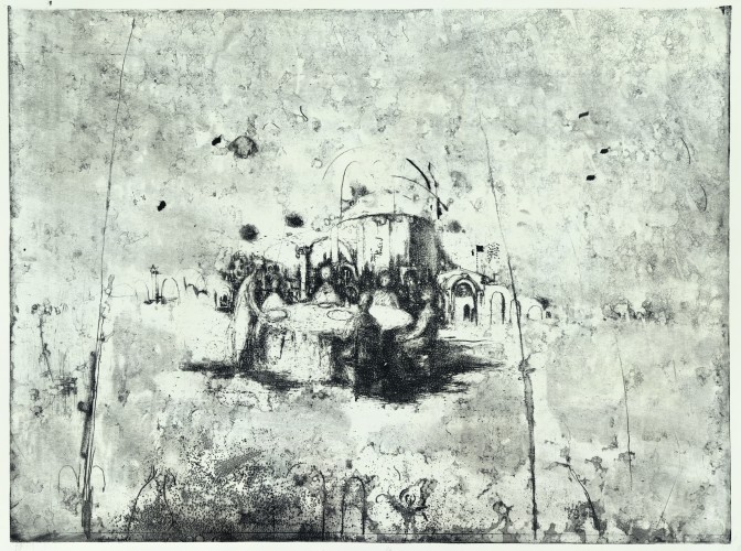 Г-235_Маков_Люди за столом_1990